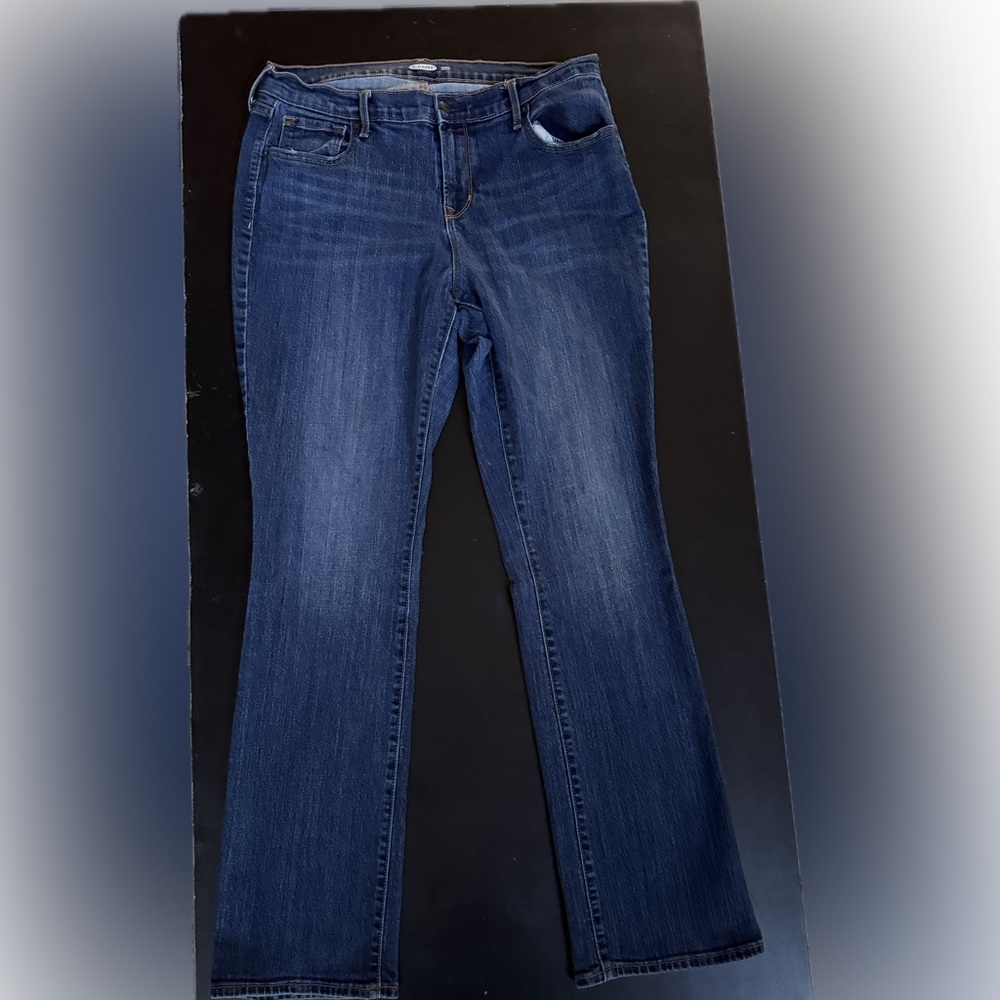 Old Navy Women's Curvy Boot Cut Jeans - Blue